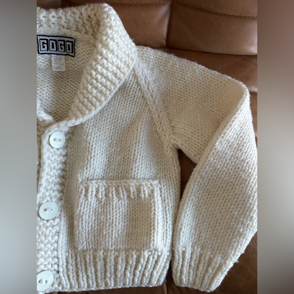 Handmade GOGO “Bride” Short Cardi Sweater One Size - Picture 4 of 10